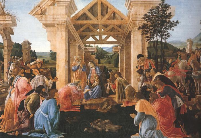 Sandro Botticelli Adoration of the Magi (mk36) Norge oil painting art